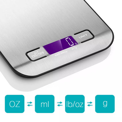 Digital Stainless Steel Kitchen Scale Multifunction Food Scale for Home Kitchen (random