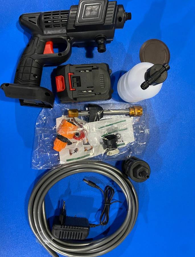Automatic Cordless Wireless Car Wash Spray Gun High Pressure 48v Lithium Water