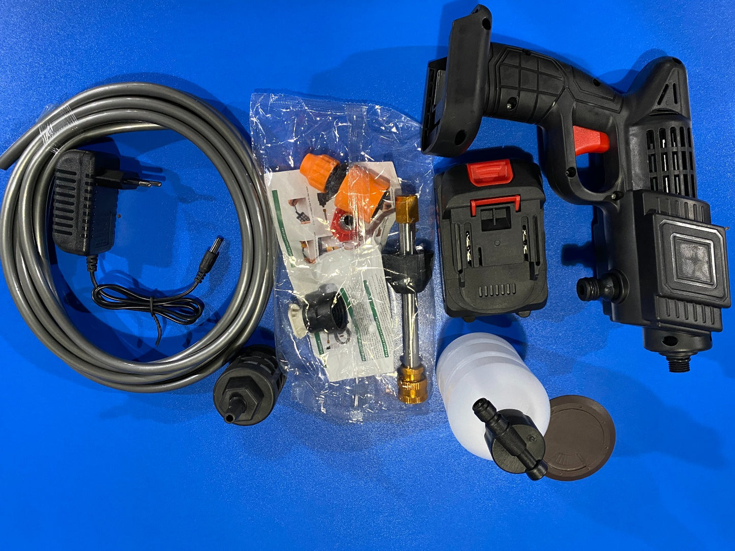 Automatic Cordless Wireless Car Wash Spray Gun High Pressure 48v Lithium Water
