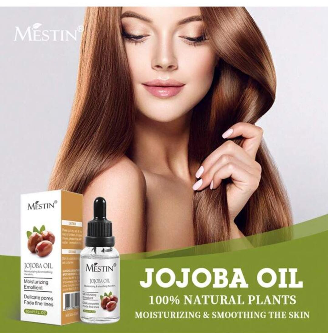 MESTIN Jojoba Oil 30ml - Moisturizing, Smoothing, Pore Refining &amp; Wrinkle Reduction 