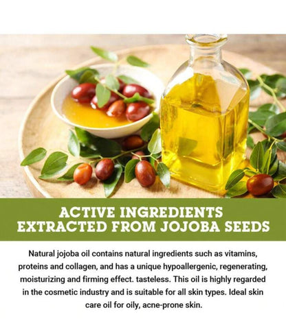 MESTIN Jojoba Oil 30ml - Moisturizing, Smoothing, Pore Refining &amp; Wrinkle Reduction 