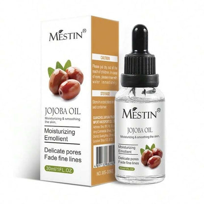 MESTIN Jojoba Oil 30ml - Moisturizing, Smoothing, Pore Refining &amp; Wrinkle Reduction 