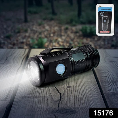 1 Pc Small LED Torch, Rechargeable Torch, 5 Lighting Modes Waterproof Handheld