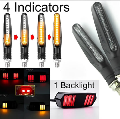Set of 4 Fancy Indicators for All Bikes + Free Backlight |