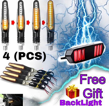 Set of 4 Fancy Indicators for All Bikes + Free Backlight |