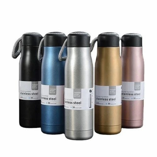 Stainless Steel Insulated Vacuum Water Bottle 550ml, Cola Shape, Leak Proof, with