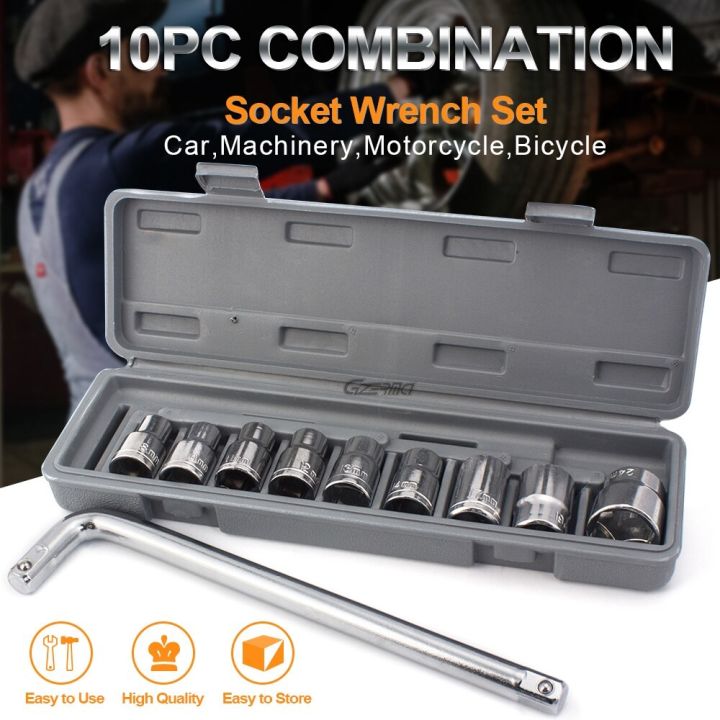 CTW-1810 | 10 Piece High Quality Socket Wrench Set Spanner Car Machine