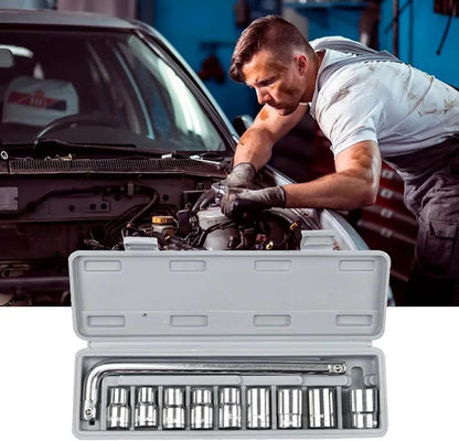 CTW-1810 | 10 Piece High Quality Socket Wrench Set Spanner Car Machine