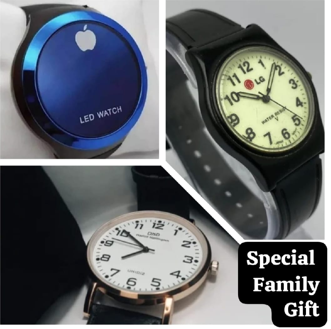 Family Gift Pack of 3 Watches | Best Quality Watches | Daniel