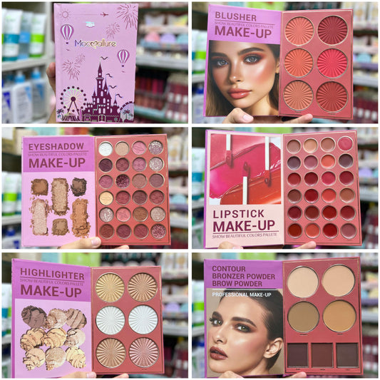 Book-Sized Skin, Blush and Highlighter Makeup Kit, Mocallure 5-layer Large | Mocallure