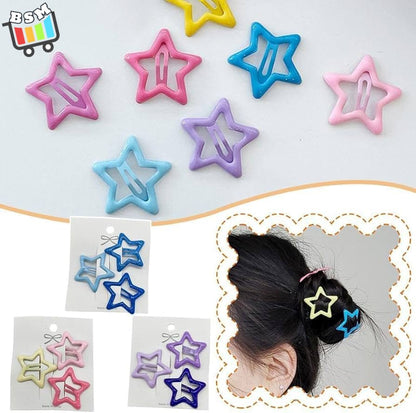Pack Off 06  Star Design Girl Hair Clip | Hair Clip For