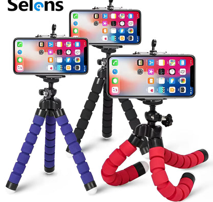 Adjustable Octopus mobile tripod plus holder Mobile Tripod Stand Flexible Tripod Stand