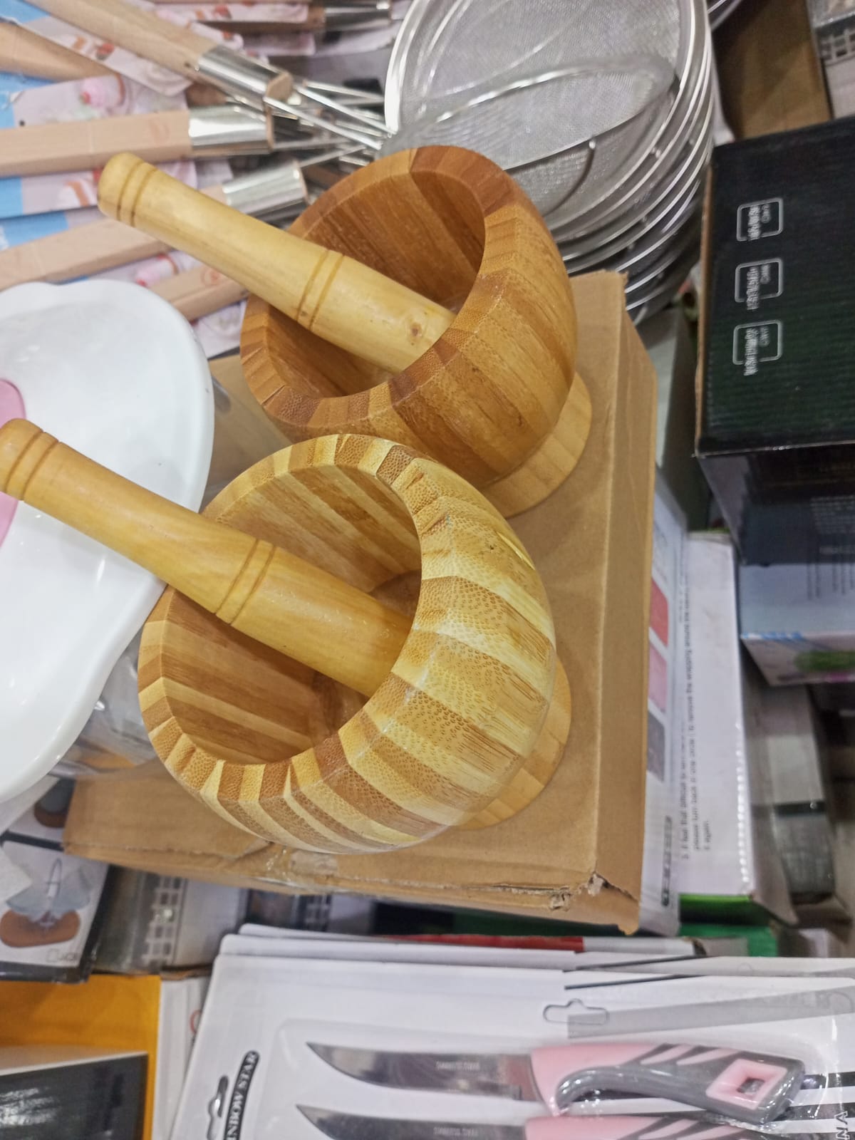 01 Set Wooden Pestle and Mortar For Crushing | Woden chattu watta