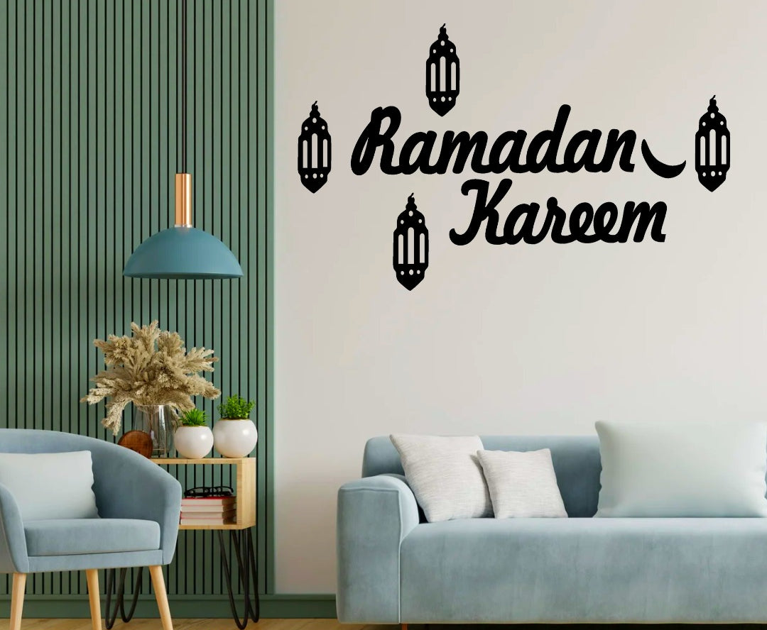 Ramzan kareem Islamic calligraphy 3D Wooden wall Decorative Gift Stylish Design Office
