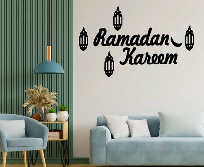 Ramzan kareem Islamic calligraphy 3D Wooden wall Decorative Gift Stylish Design Office