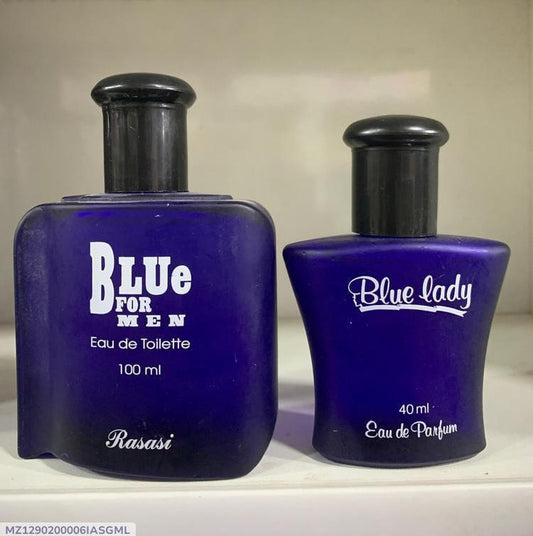 Pack of 2 Blue For Men &amp; Blue Lady Perfume | Eau