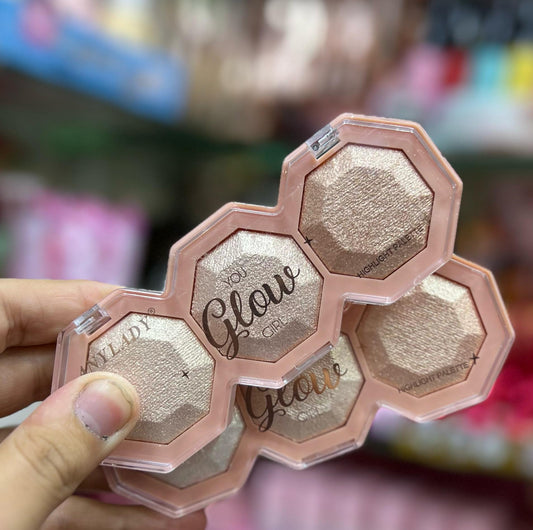 Anylady You Glow Girl Highlight Palette Long-Lasting, Shimmering Finish for a Natural