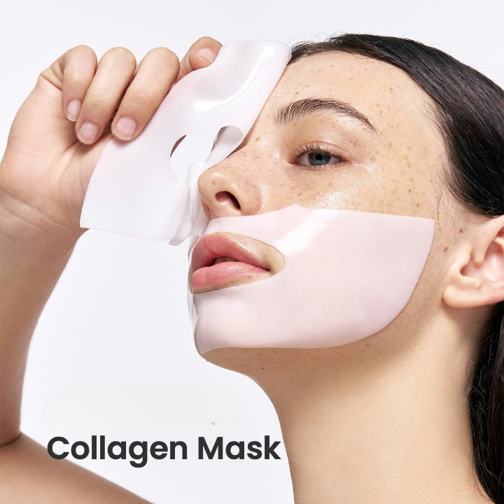 1 Pc Bio-Collagen Real Deep Mask, Hydrating Over Night, Facial Sheet Mask,
