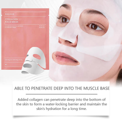 1 Pc Bio-Collagen Real Deep Mask, Hydrating Over Night, Facial Sheet Mask,