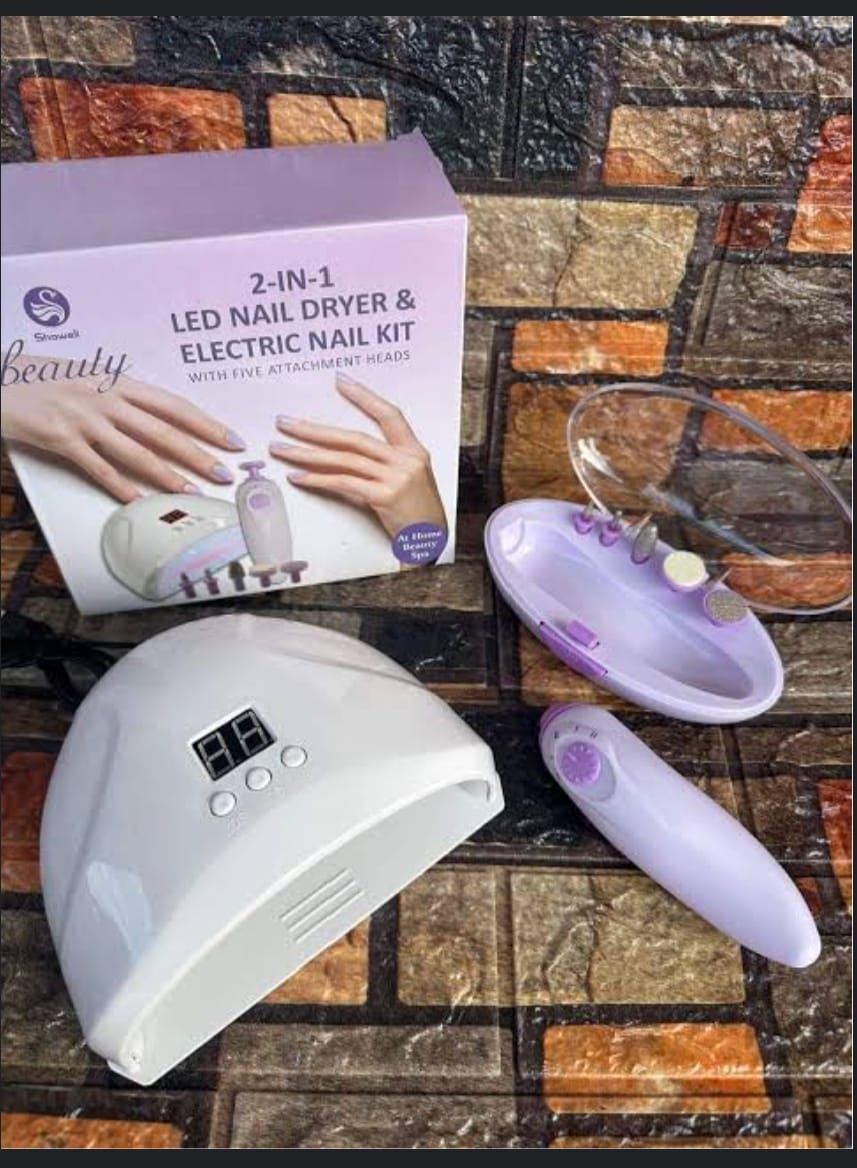 2 in 1 LED Nail Dryer and Electric Nail Kit |