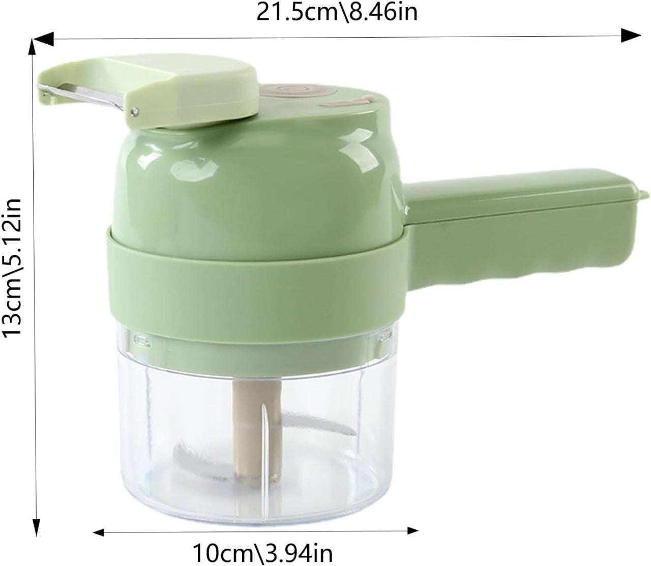 5 in 1 Handheld Hammer Electric Vegetable Cutter Set Mini Wireless Food