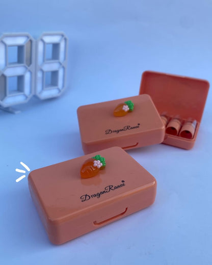 5 Pcs Dragon Ranee Carrot Mini Lipstick Set | Long Lasting Makeup