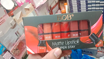 Pack of 6 Bob Super Stay Matte Lipstick Set | Best Quality