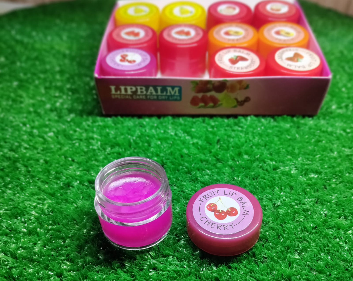 Fruity Delight Lip Balm, Glossy Finish for Soft, Hydrated Lips ( Random