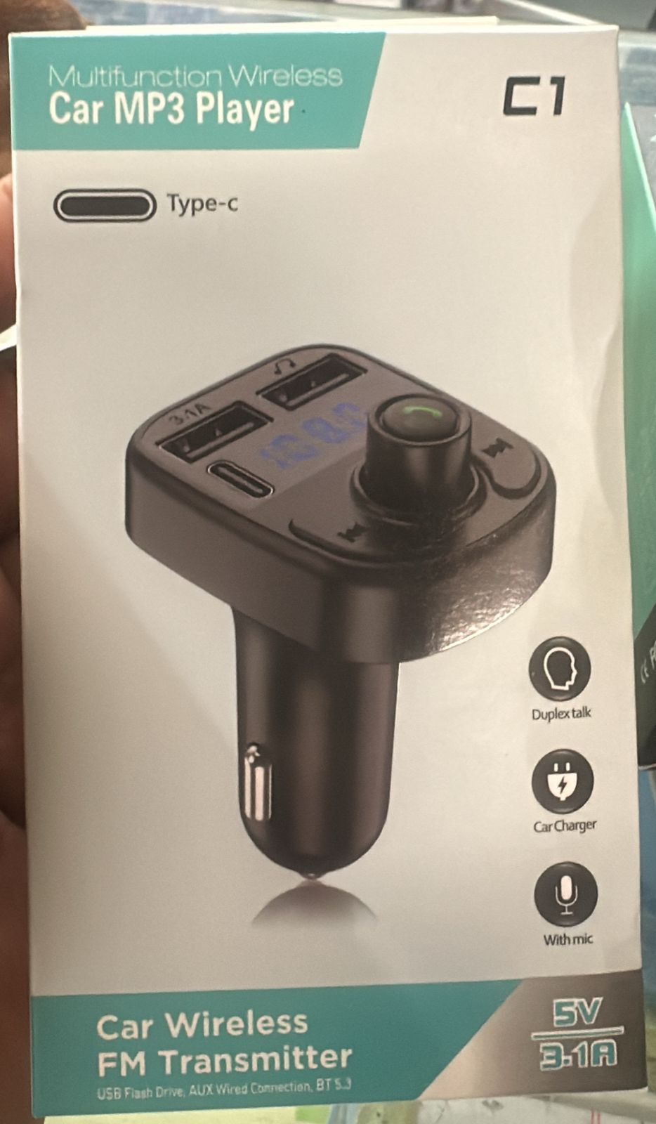 C1 - Car Mp3 Player | Car Wireless FM Transmitter | Car