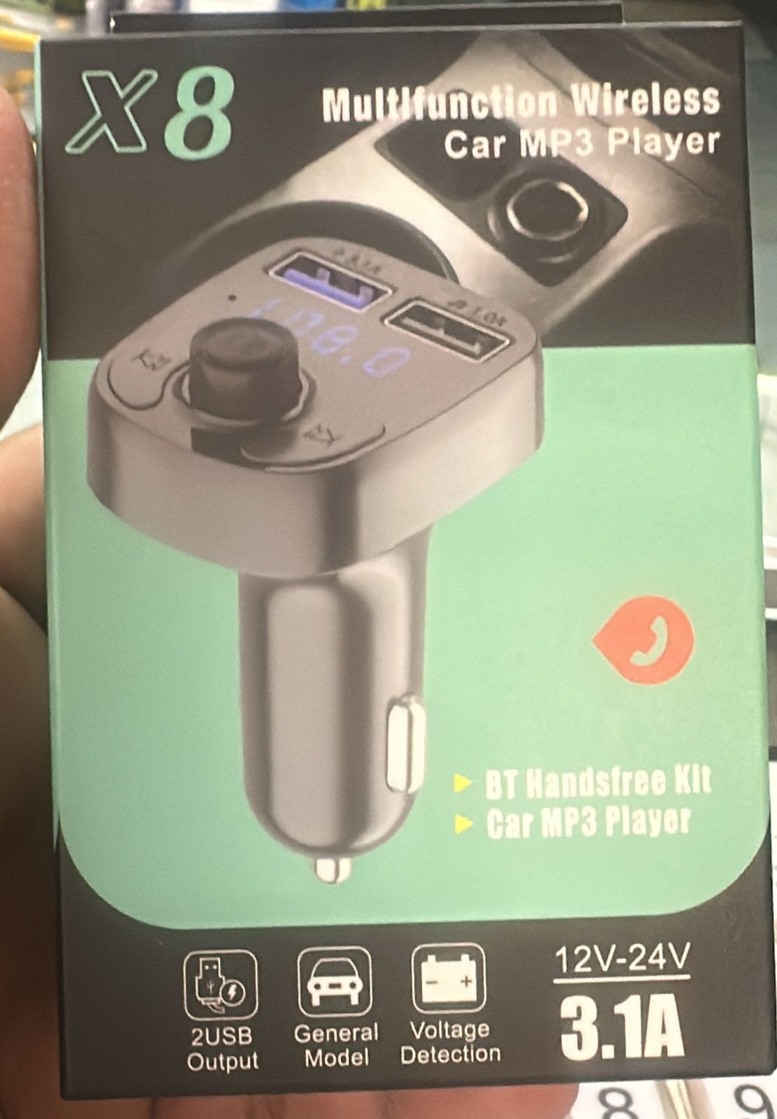 X8 - Multifunctional Car Mp3 Player | Car Wireless FM Transmitter |