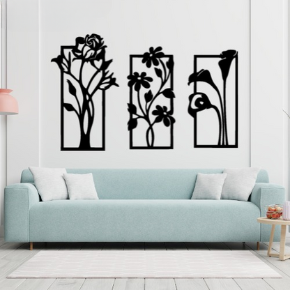 3d Flower Frame wall Art | Wooden Flower Frame wall Art