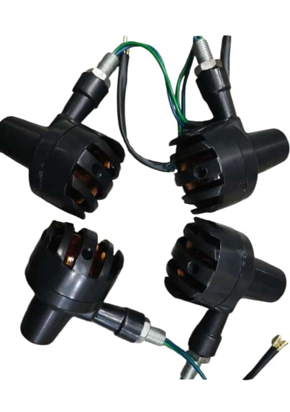 Pair Of 05 - Grill Indicators Yellow Led For Bikes ( 20pcs