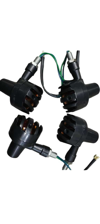 Pair Of 05 - Grill Indicators Yellow Led For Bikes ( 20pcs