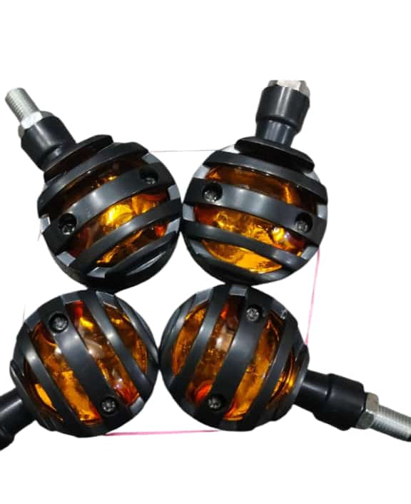 Pair Of 05 - Grill Indicators Yellow Led For Bikes ( 20pcs