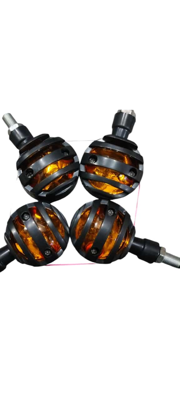 Pair Of 05 - Grill Indicators Yellow Led For Bikes ( 20pcs