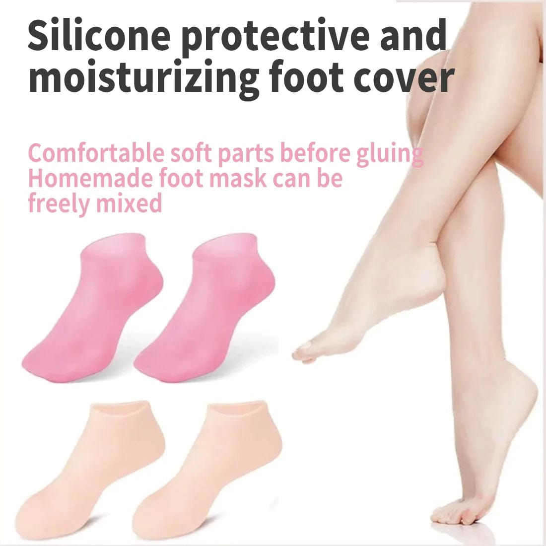Silicone Jelly Socks Gel Moisturizing Socks Foot Care Protector Silicone Moisturizing Gel