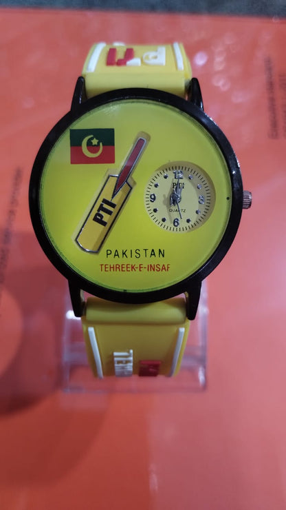 PTI Analog Wrist Watch | Pakistan Tehreek Insaf Wrist Watch For Men