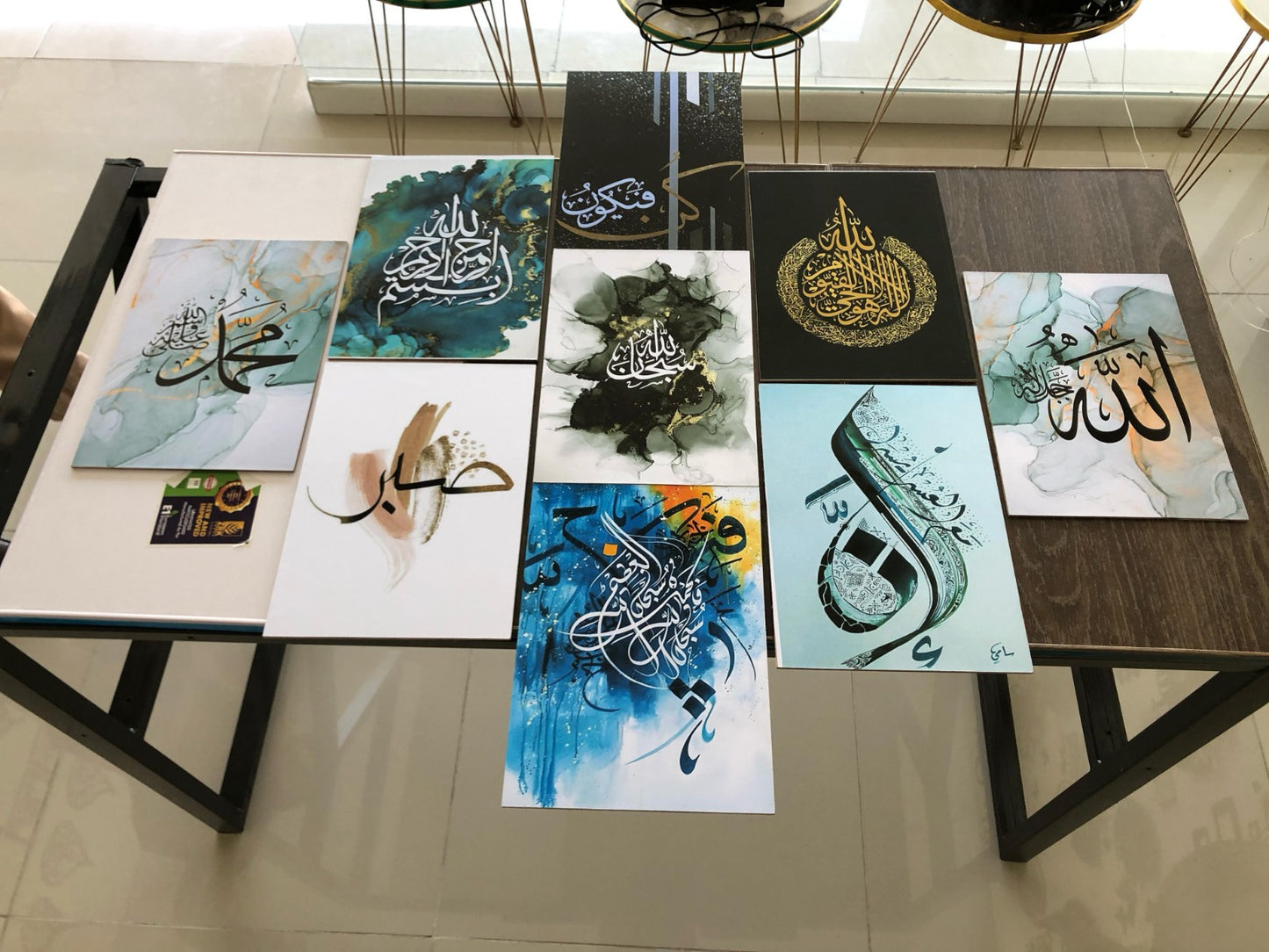 Home decoration item 9 pcs wall decor photo on wall canvas art