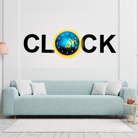 3D Wooden Alphabetic Clock With Esthetic Dial | Best Quality Alphabetic Design