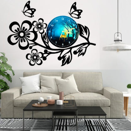 3D Wooden Flower Clock With Esthetic Dial Wall Clock | Best Quality Wall