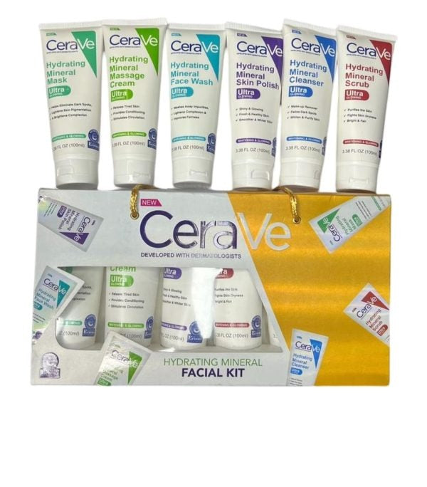 Pack of 6 CeraVe Hydrating Mineral Facial Kit | Best Quality Hydrating