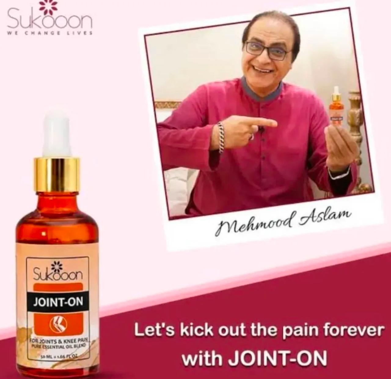 Sukoon Joint On Essential Oil Blend For Pain in Joints, Back Pain,