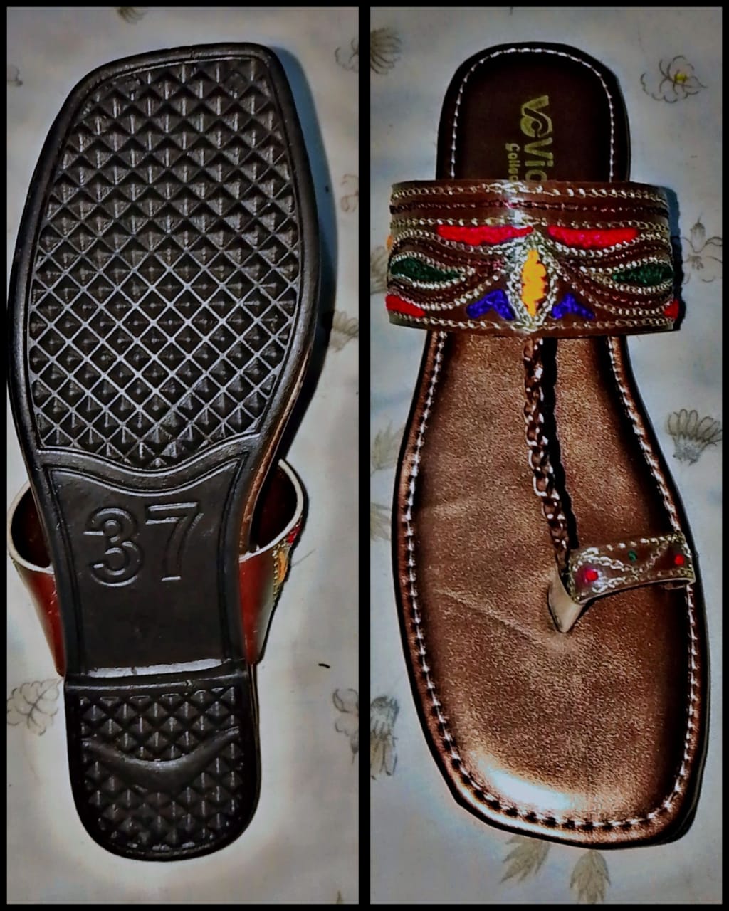 Kolhapuri Slipper Design No. 25-81 Timeless Brown Traditional Footwear (With Box