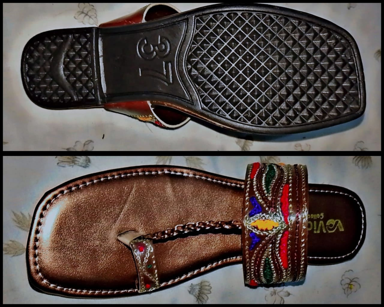 Kolhapuri Slipper Design No. 25-81 Timeless Brown Traditional Footwear (With Box
