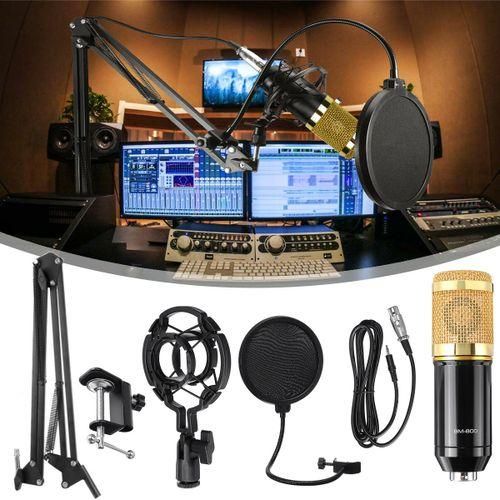 Professional Condenser Microphone - Podcast Mic Set Condenser Microphone With Rechargeable Auxiliary