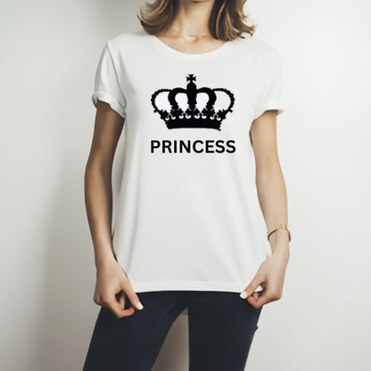 Stylish White T-Shirt with Cute Design Best Quality T-Shirts For Girls