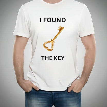 The Key &amp; My Heart Style White T-Shirt - Key &amp; Heart