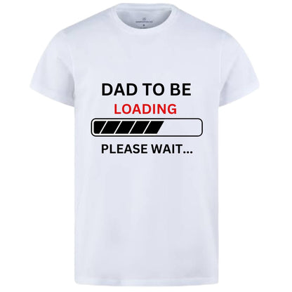 Dad to Be &amp; Mom to Be Style White T-Shirt - Key