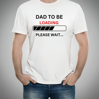 Dad to Be &amp; Mom to Be Style White T-Shirt - Key