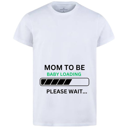 Dad to Be &amp; Mom to Be Style White T-Shirt - Key